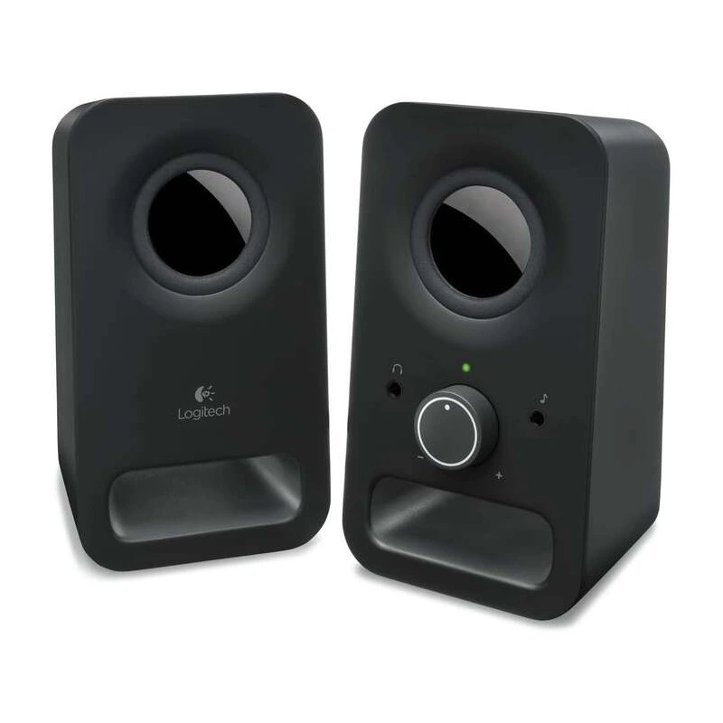 Logitech Z150 Altavoces Multimedia 2.0 6W - Entrada Jack 3.5mm - Toma de Auriculares - Cable de 1.80m - Color Negro