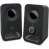 Logitech Z150 Altavoces Multimedia 2.0 6W - Entrada Jack 3.5mm - Toma de Auriculares - Cable de 1.80m - Color Negro