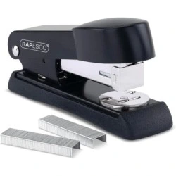 Rapesco Minno 526 Grapadora Metalica de Sobremesa - Hasta 20 Hojas - Grapas 22/6, 24/6, 26/6 - Grapado Cerrado y Abierto