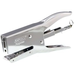 Agrafador Alicate Metálico Rapesco Porpoise - Até 40 Folhas com Agrafos 8mm - Agrafos 26/6-8mm, 24/6-8mm - Agrafamento Fechado