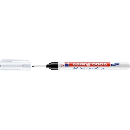 Edding 8850 Drill Marker - Extra Long Tip 20mm - Line 1mm - Quick Dry - Black Color