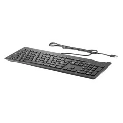 HP Business Slim Smartcard Teclado USB - Lector de Tarjetas Inteligentes Intergado - Inclinacion Ajustable - Resistente a