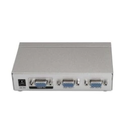 Aisens SVGA Duplicateur pour 2 moniteurs avec alimentation - Couleur Argent