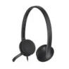 Logitech H340 Auriculares con Microfono USB - Microfono Plegable - Diadema Ajustable - Almohadillas Acolchadas - Cable de 1.80m