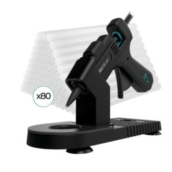 Cecotec Perfect Fix 20 Pistola de Cola Termofusible - 20W - Temperatura hasta 180ºC - Protector de Mesa - 80 Barras de Silicona