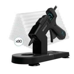 Cecotec Perfect Fix 20 Pistola de Cola Termofusible - 20W - Temperatura hasta 180ºC - Protector de Mesa - 80 Barras de Silicona