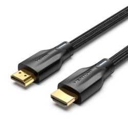 Cabo Vention HDMI 2.1 - Resolução 8K - eARC - Comprimento 3m - Conectores banhados a ouro - HDR dinâmico - Taxa de atualização