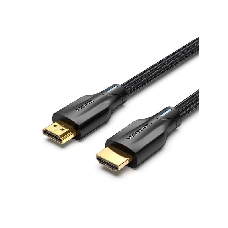 Cabo Vention HDMI 2.1 - Resolução 8K - eARC - Comprimento 3m - Conectores banhados a ouro - HDR dinâmico - Taxa de atualização