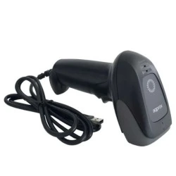 Leitor de código de barras USB aproximadamente 1D - Indicador LED, Beeper - Velocidade 300 vezes por segundo - Cor preta