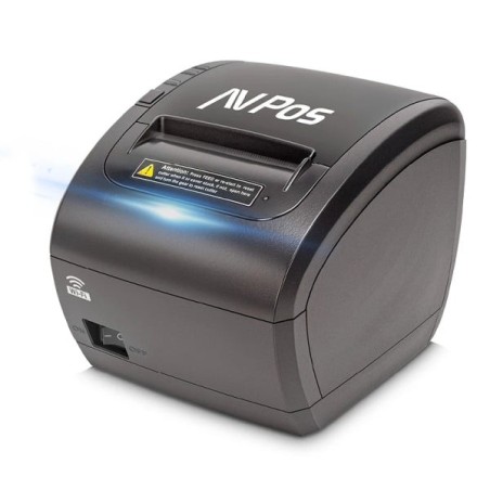 AVPos K90W Impresora Termica Tickets - Velocidad 300mm/s - Avisador Luminoso y Acustico - Cortador Automatico - USB, LAN y WIFI