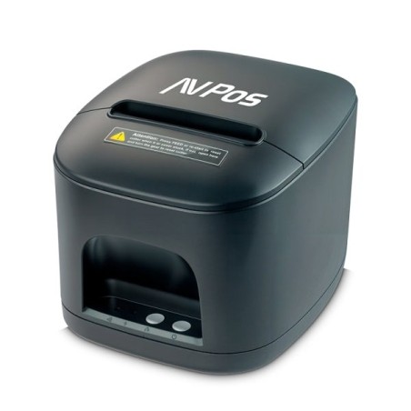 Imprimante thermique de tickets AVPos TC15USB - Vitesse 260 mm/s - Découpe automatique partielle - USB - Couleur noire