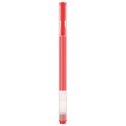 Xiaomi High-Capacity Caja de 10 Boligrafos de Gel - Punta 0.5mm - Alta Capacidad - Secado Rapido - Color Rojo