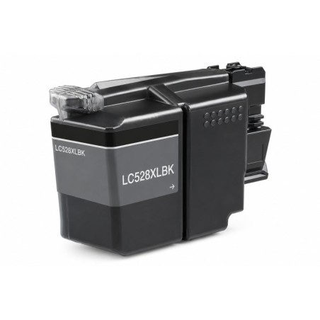Brother LC528XL Negro Cartucho de Tinta Pigmentada Generico - Reemplaza LC528XLBK