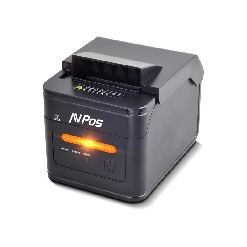 AVPos AVP-K46W Impresora Termica Tickets de Cocina K46W - Avisador Luz y Acustico - Cubierta Resistente Agua, Aceite y Polvo