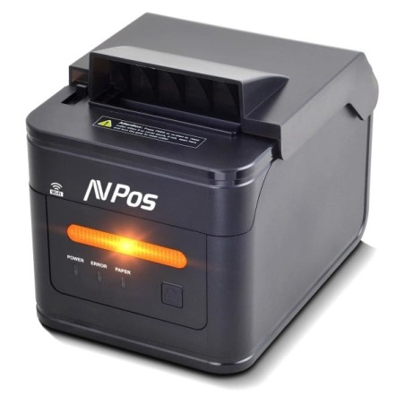 AVPos AVP-K46W Impresora Termica Tickets de Cocina K46W - Avisador Luz y Acustico - Cubierta Resistente Agua, Aceite y Polvo