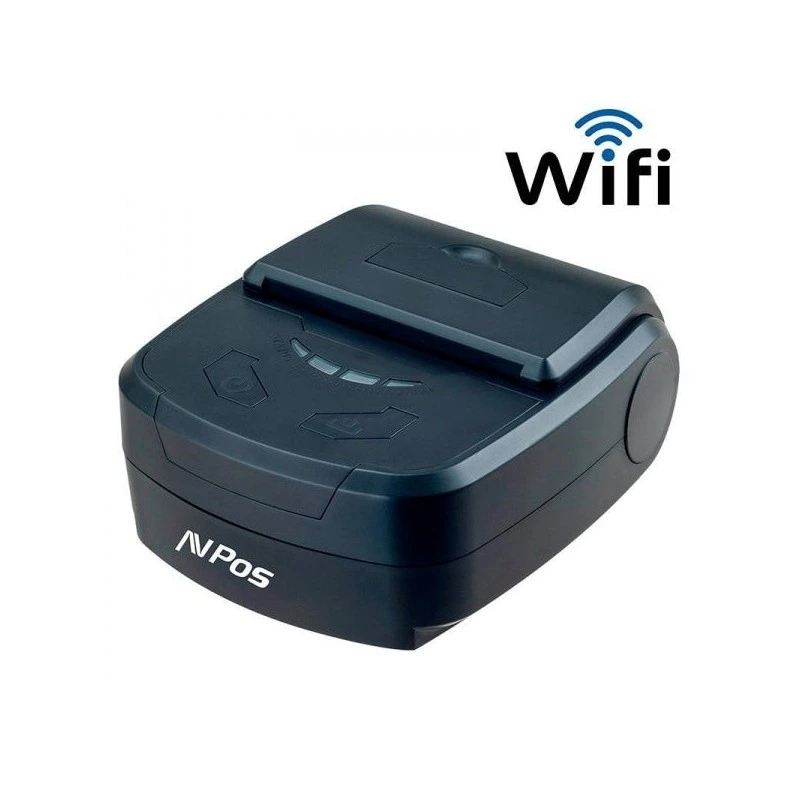 Imprimante thermique portable AVPos AVP-MP800R-Wf - Robuste - 80 mm - Vitesse 70 mm/s - Étui de protection - Wifi et USB