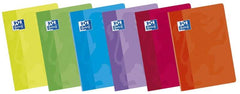 Oxford School Classic A5+ Tapa Blanda Libreta Grapada 8x8 - 48 Hojas - Margen 8x8 - Colores Surtidos