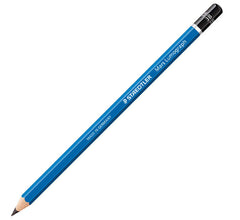Staedtler Mars Lumograph 100 Lapiz de Grafito Hexagonal - Mina 3B Ultrarresistente de 2.5mm - Madera de Bosques Sostenibles