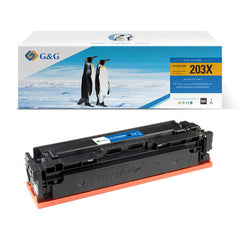 Cartucho de toner genérico preto G&amp;G HP CF540X/CF540A/CF400X/CF400A - substitui 203X/203A/201X/201A