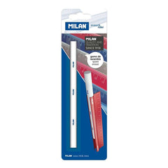 Milan Goma de Recambio para Eraser & Ruler - Plastico Suave - No Abrasiva - No DaÃ±a el Papel - Color Blanco