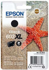 Cartucho de tinta original preto Epson 603XL - C13T03A14010