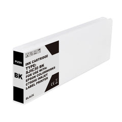 Epson SJIC30P Cartouche d'encre pigmentée générique noire - Remplacement C33S020639/SJIC30P(K)