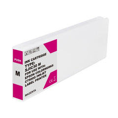 Cartucho de tinta pigmentada genérico Magenta Epson SJIC30P - Substitui C33S020641/SJIC30P(M)