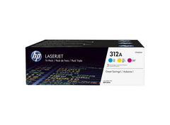 Pacote HP CF440AM de 3 cartuchos de toner originais - 312A