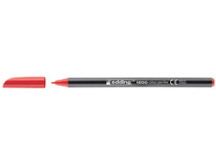 Edding 1200 Rotulador - Punta Redonda - Trazo entre 0.5 y 1 mm. - Tinta con Base de Agua - Color Rojo