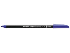Edding 1200 Rotulador - Punta Redonda - Trazo entre 0.5 y 1 mm. - Tinta con Base de Agua - Color Azul