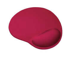 Trust BigFoot Alfombrilla Raton Ergonomica - ReposamuÃ±ecas de Gel - 23.6 x 20.5 cm - Color Rojo