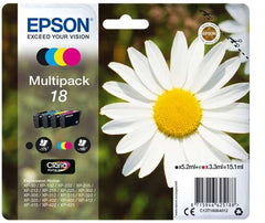 Epson T1806 (18) Pacote de 4 cartuchos de tinta originais - C13T18064012