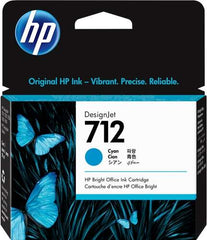 Cartouche d'encre cyan authentique HP 712 - 3ED67A