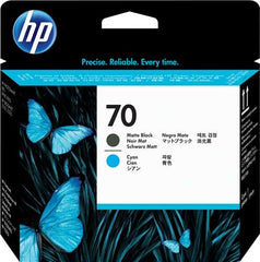 HP 70 Negro Mate/Cyan Cabezal d'Impression Original - C9404A