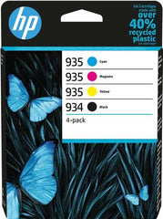 HP 934 + 935 Pack of 4 Original Ink Cartridges - 6ZC72AE