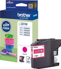 Cartucho de tinta original Brother LC221 Magenta - LC221MBP