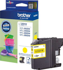 Brother LC221 Amarillo Original Ink Cartridge - LC221YBP