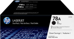 HP CE278A Black Pack of 2 Original Toner Cartridges - 78A