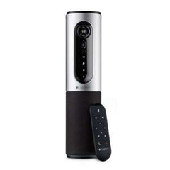 Logitech ConferenceCam Connect Sistema de Videoconferencias Portatil Webcam HD 1080p - USB 2.0 - Bluetooth - Microfonos y Altavoz Integrados - Enfoque Automatico - Angulo de Vision 90Âº - Color Negro/Plata