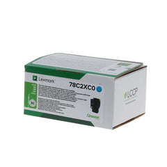 Lexmark CS421/CS521/CS622/CX421/CX522/CX622/CX625 Cartucho de toner original ciano - 78C2XC0/78C2XCE