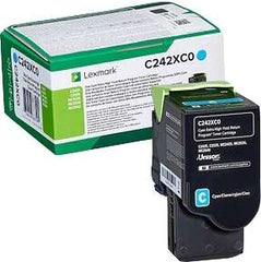 Cartucho de toner original Lexmark C2425/C2535/MC2425/MC2535/MC2640 Ciano - C242XC0