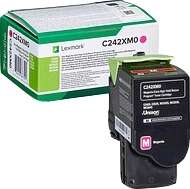 Cartouche de toner magenta originale Lexmark C2425/C2535/MC2425/MC2535/MC2640 - C242XM0