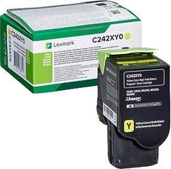 Cartucho de toner original Lexmark C2425/C2535/MC2425/MC2535/MC2640 amarelo - C242XY0