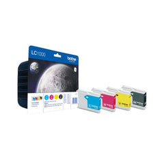 Brother LC1000 Pack of 4 Original Ink Cartridges - LC1000VALBP