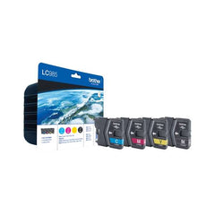 Brother LC985 Pack de 4 Cartouches d'Encre Originales - LC985VALBP