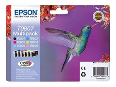 Epson T0807 Pacote de 6 cartuchos de tinta originais - C13T08074011