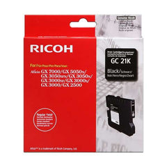 Cartucho de gel original preto Ricoh GC21K - 405532