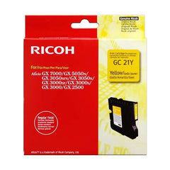 Cartucho de gel original amarelo Ricoh GC21Y - 405535