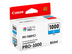 Canon PFI1000 Cyan Original Ink Cartridge - PFI1000C/0547C001