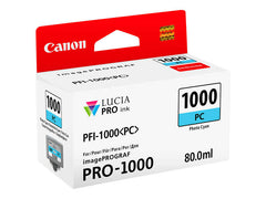 Canon PFI1000 Cyan Photo Original Ink Cartridge - PFI1000PC/0550C001